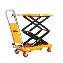 Xilin Capacity 350kg 770lbs Manual Scissor Lift Table Hydraulic Scissor Lift Table